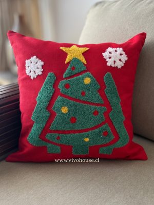 Funda bordada navideña Árbol