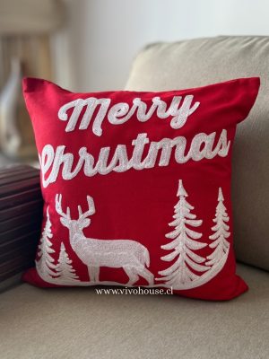 Funda bordada navideña Reno