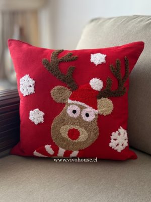 Funda bordada navideña Rodolfo