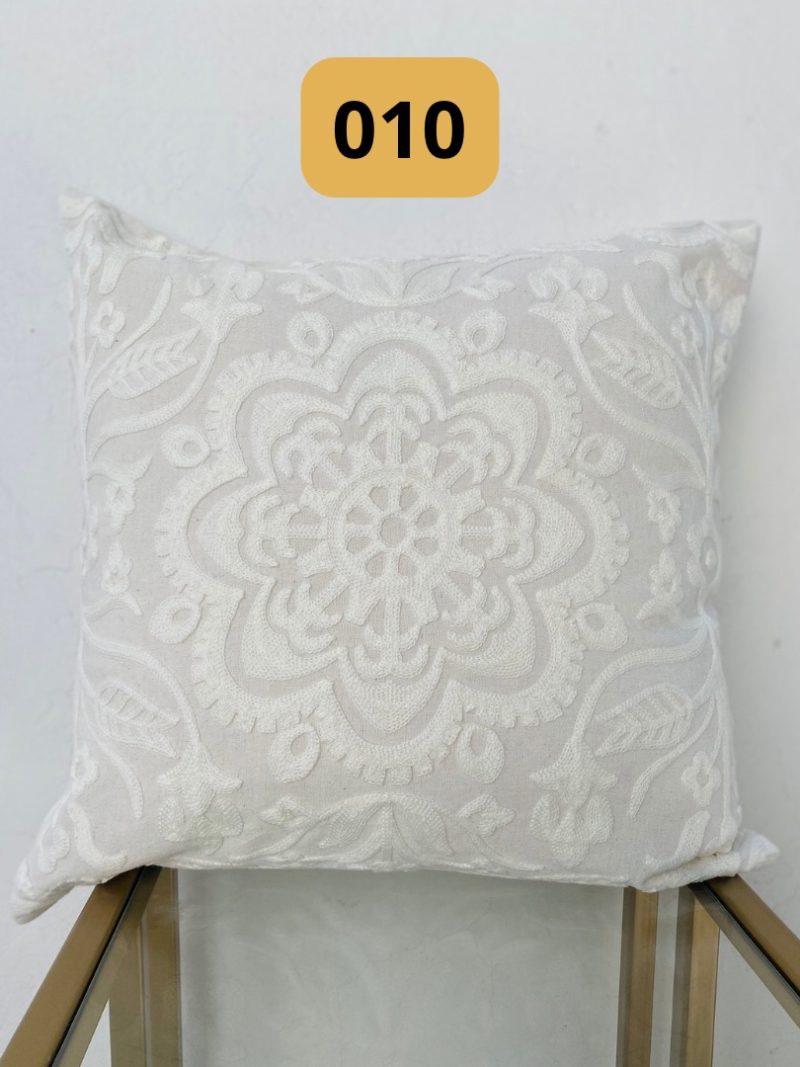 Funda de cojines bordados abstractos