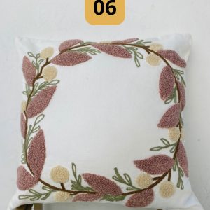 Funda de cojines bordados abstractos