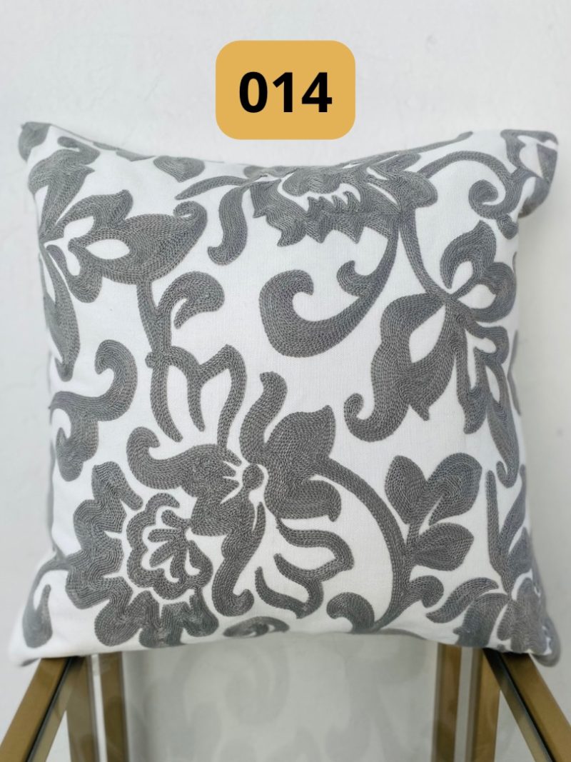 Funda de cojines bordados abstractos