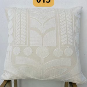 Funda de cojines bordados abstractos