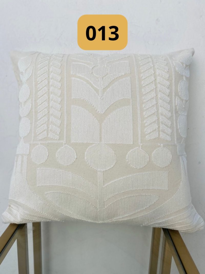 Funda de cojines bordados abstractos