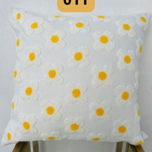 Funda de cojines bordados abstractos