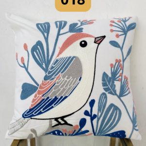 Funda de cojines bordados abstractos