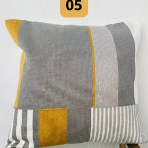 Funda de cojines bordados abstractos