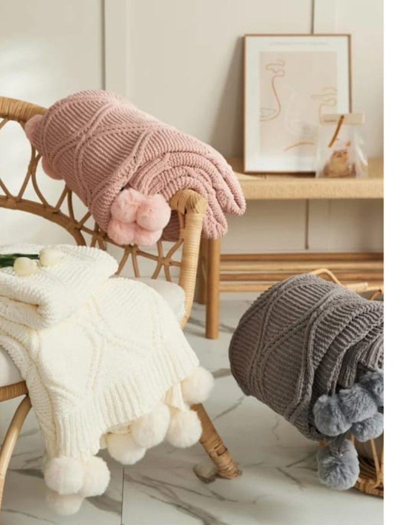 Manta de sofa chenille