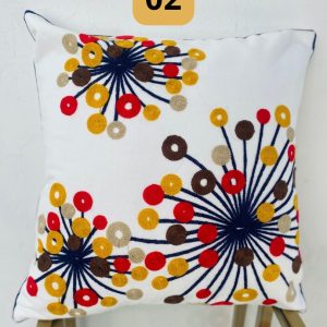 Funda de cojines bordados abstractos