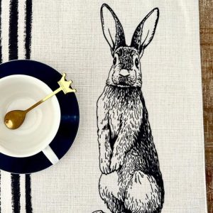 Set 6 individuales Conejo Negro