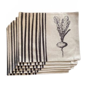 Set 6 individuales Rábano Negro